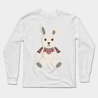 Haida tattooed bunny rabbit Long Sleeve T-Shirt